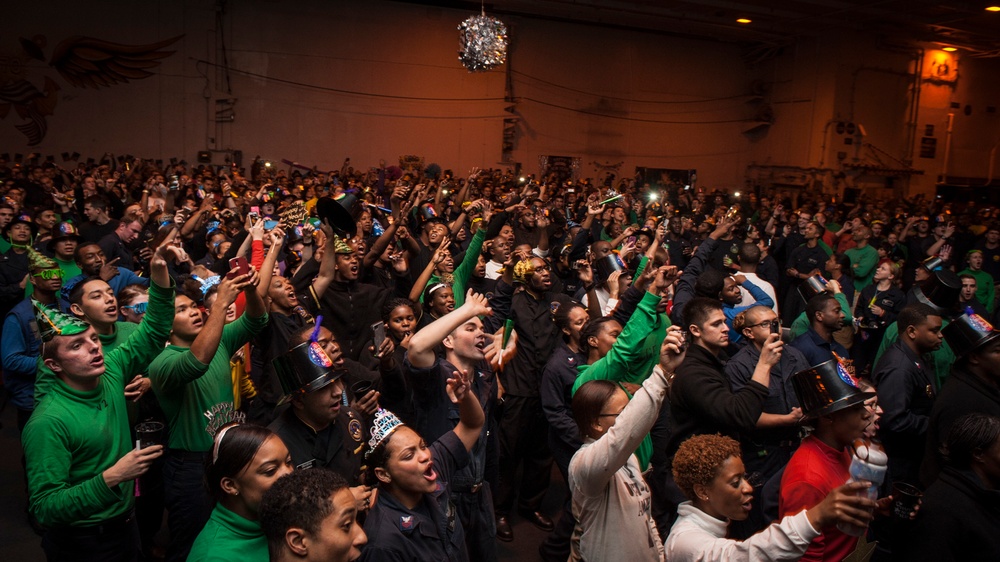 USS Carl Vinson New Year’s celebration