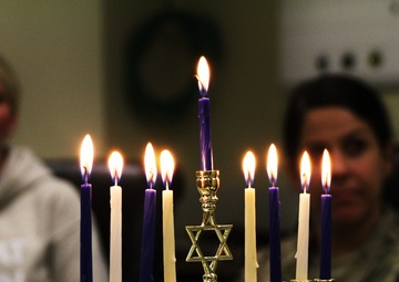 Sailors celebrate Hanukkah in Afghanistan