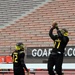 East team practice at the Alamo Stadium