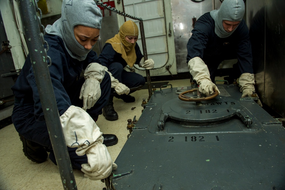 USS Carl Vinson general quarters drill