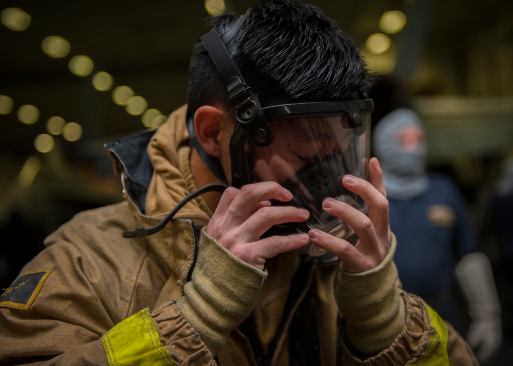 USS Carl Vinson general quarters drill