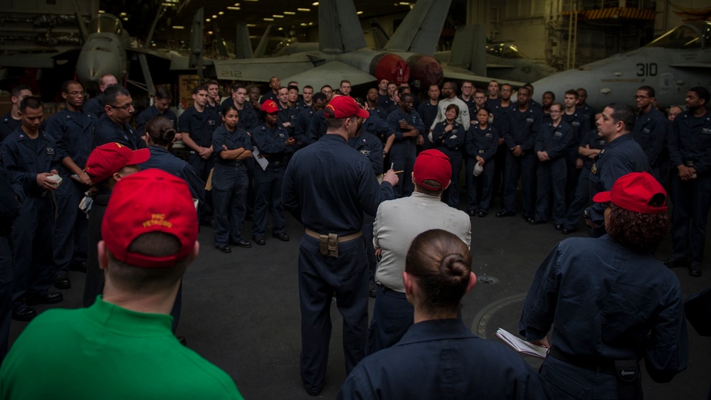 USS Carl Vinson general quarters drill