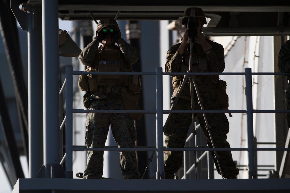 USS Iwo Jima heads into Mediterranean