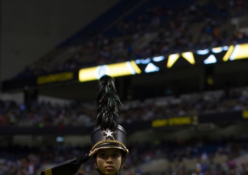 Saluting the soldiers