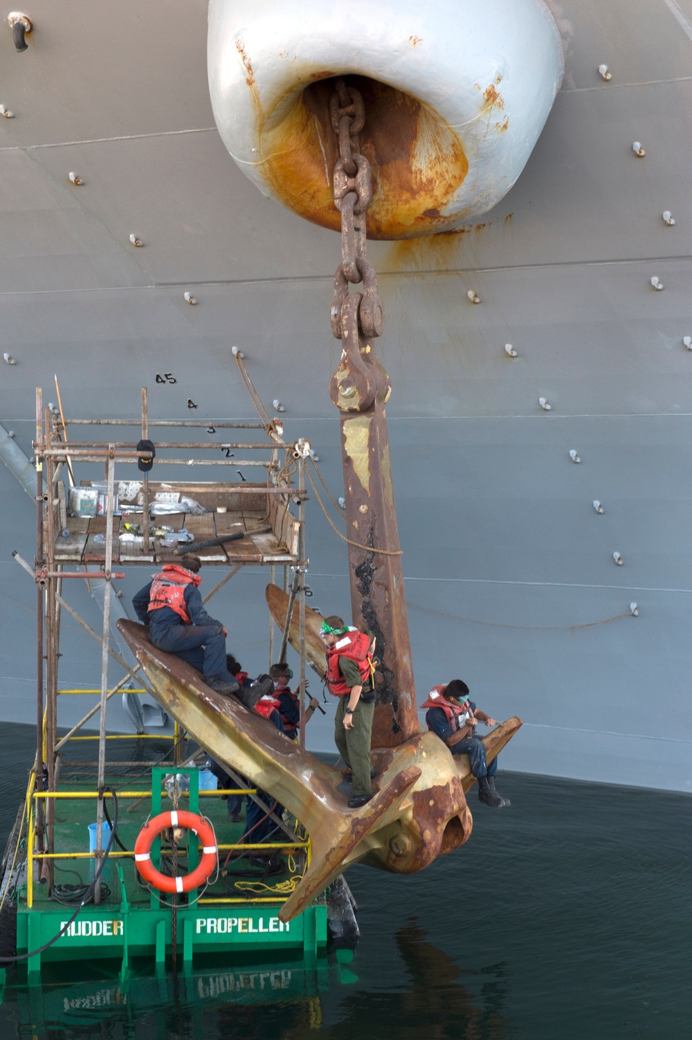 Painting the USS Makin Island