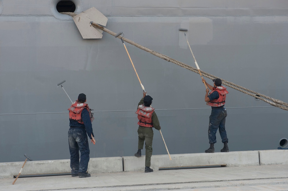 Painting the USS Makin Island