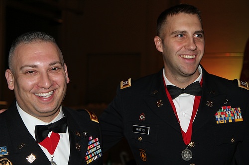 Capt. Justin Watts of the Ky. Army National Guard is inducted into the Order of Saint Barbara