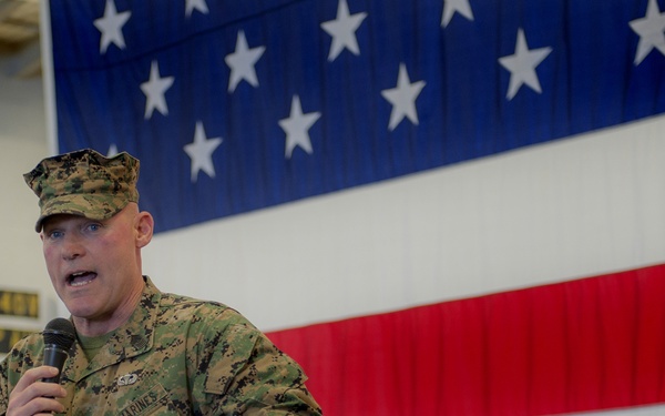 USS America promotion ceremony