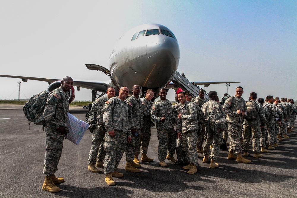 Second flight of JFC-UA service members redeploy