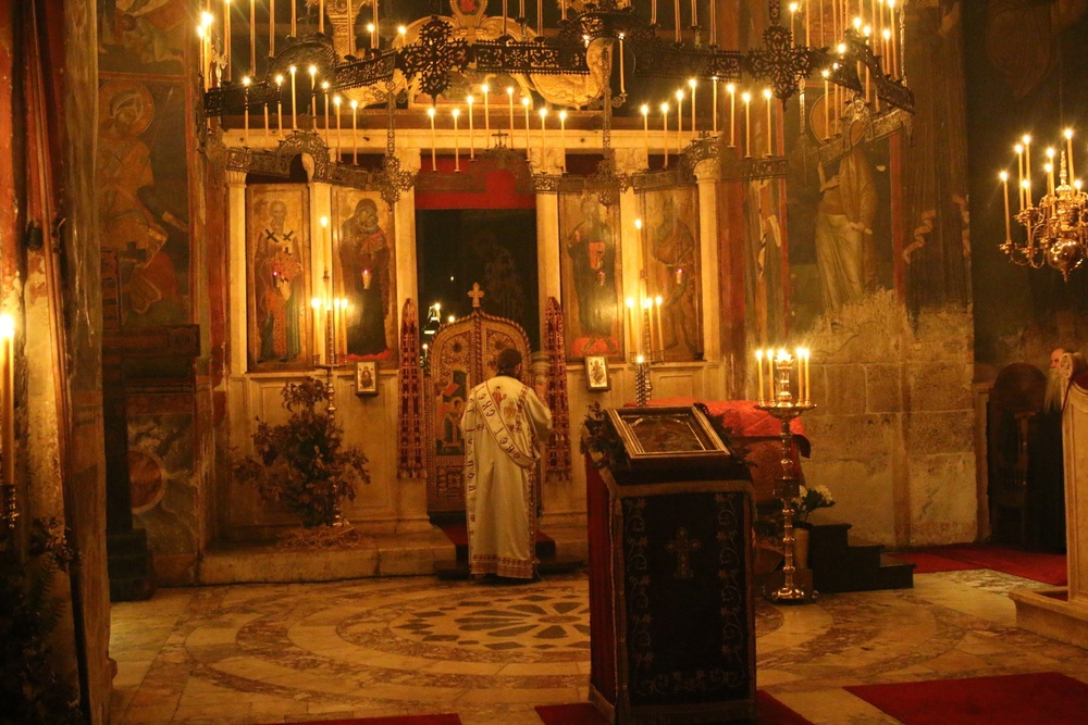 Soldiers celebrate Serbian Christmas Eve