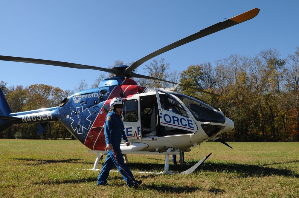 Training outside the box - First joint-agency medevac training