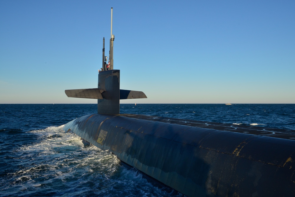 USS Alaska (SSBN 732) returns to Naval Submarine Base Kings Bay