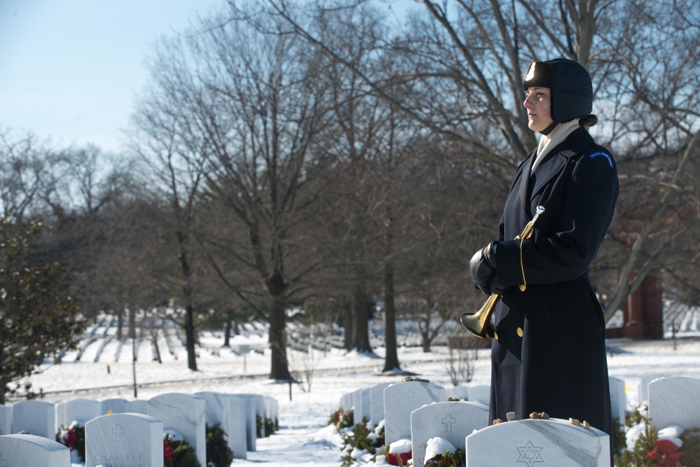 The Old Guard honors the fallen in below freezing temperatures