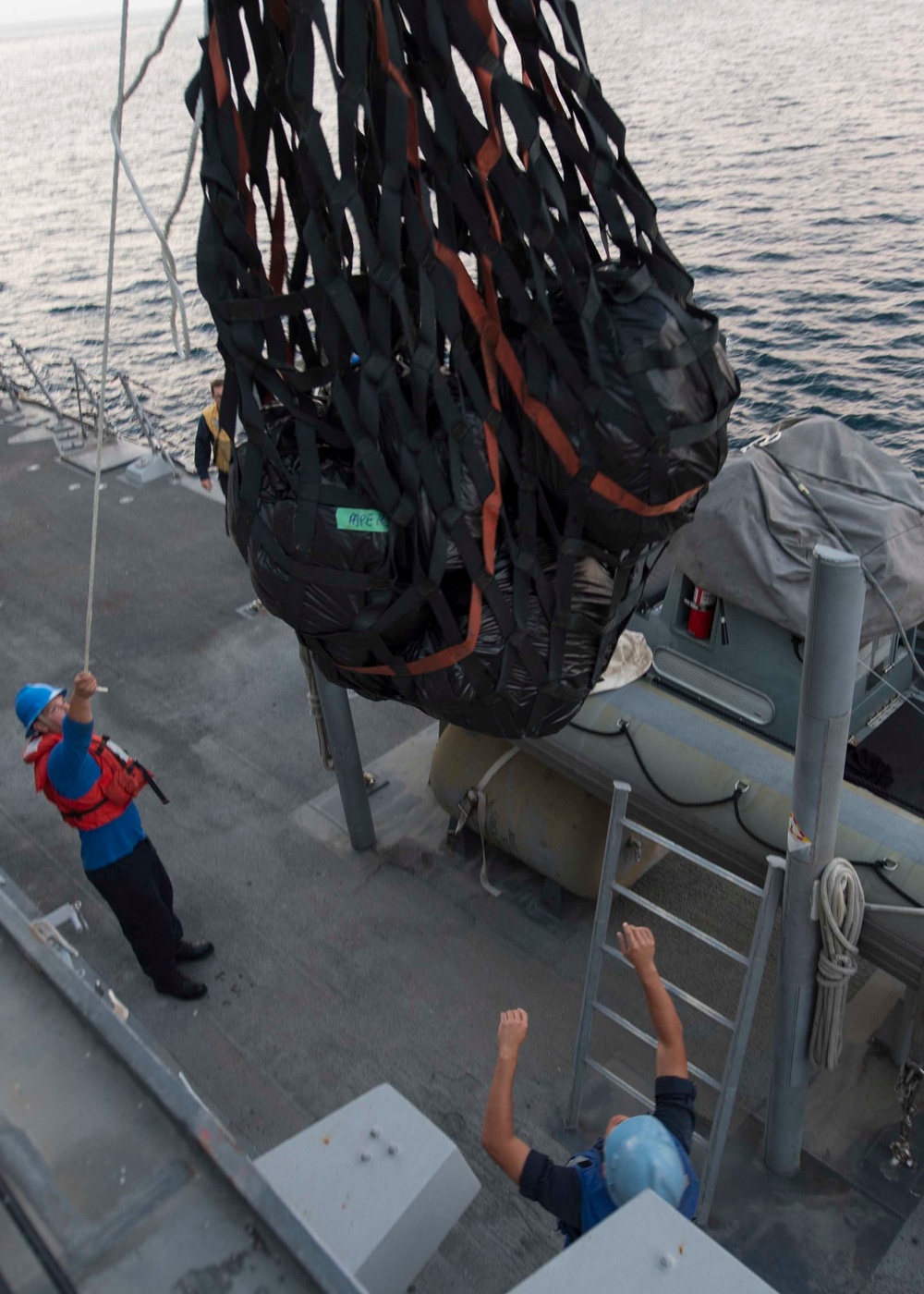 USS Dewey cargo delivery