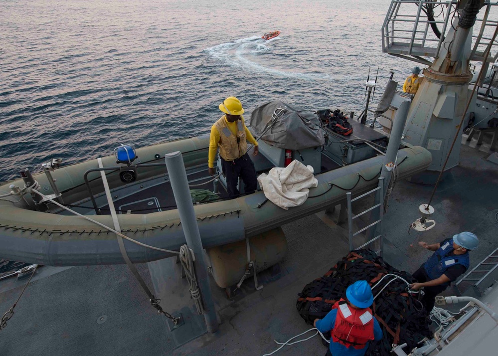 USS Dewey cargo delivery