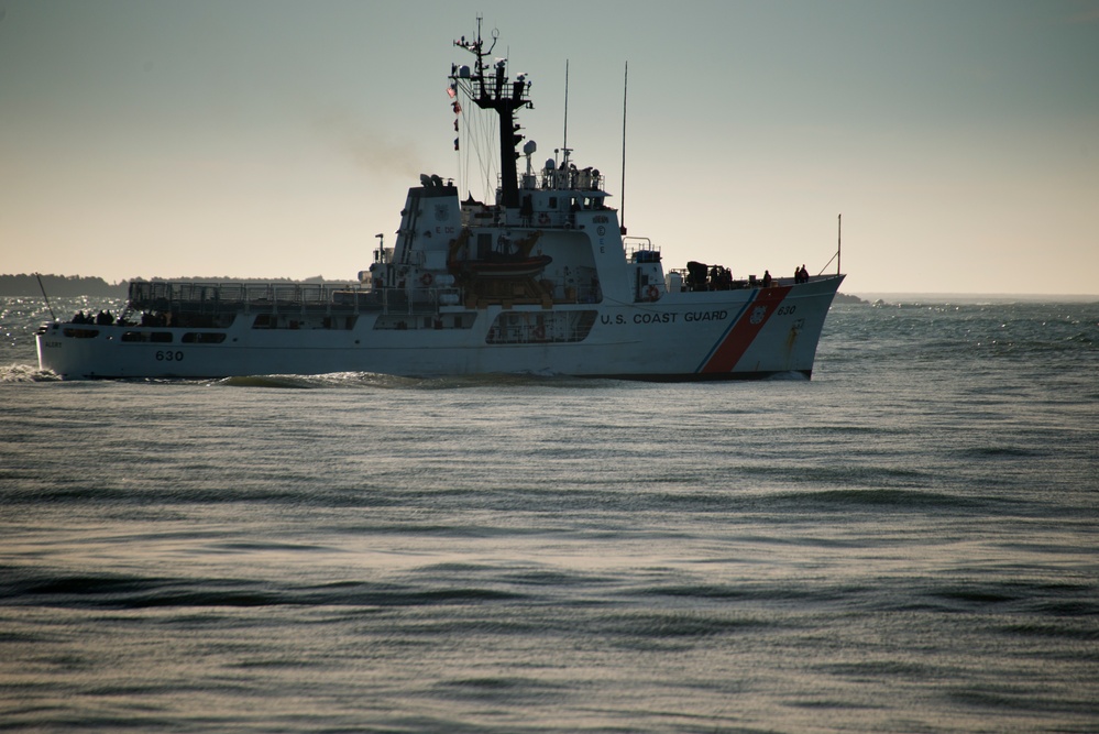 CGC Alert departs for a patrol