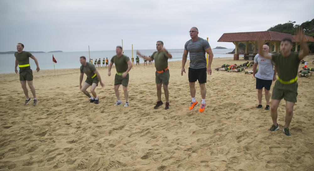 Chef Irvine works up an appetite with the Marines