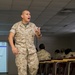 Marine recruits take notes during history class on Parris Island