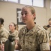 Marine recruits take notes during history class on Parris Island