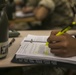 Marine recruits take notes during history class on Parris Island
