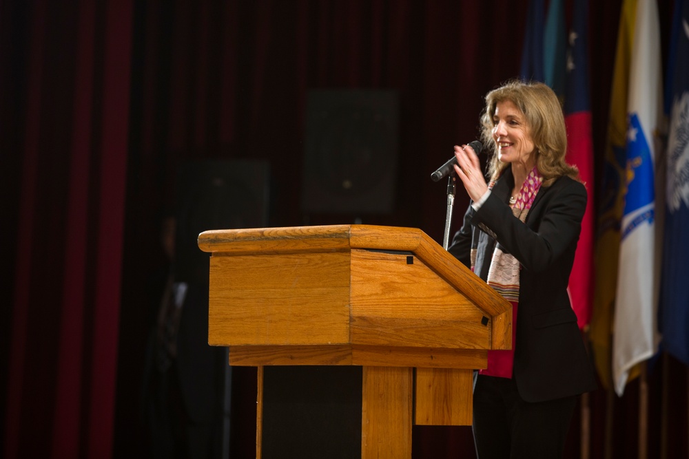 Ambassador Kennedy establishes presence during Okinawa tour