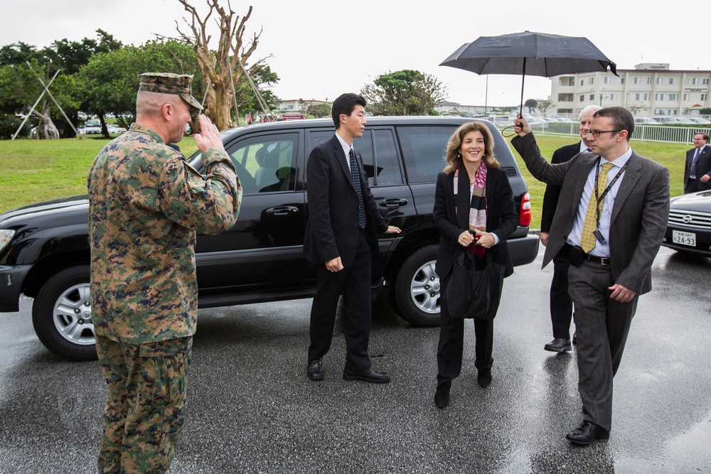 Ambassador Kennedy establishes presence during Okinawa tour