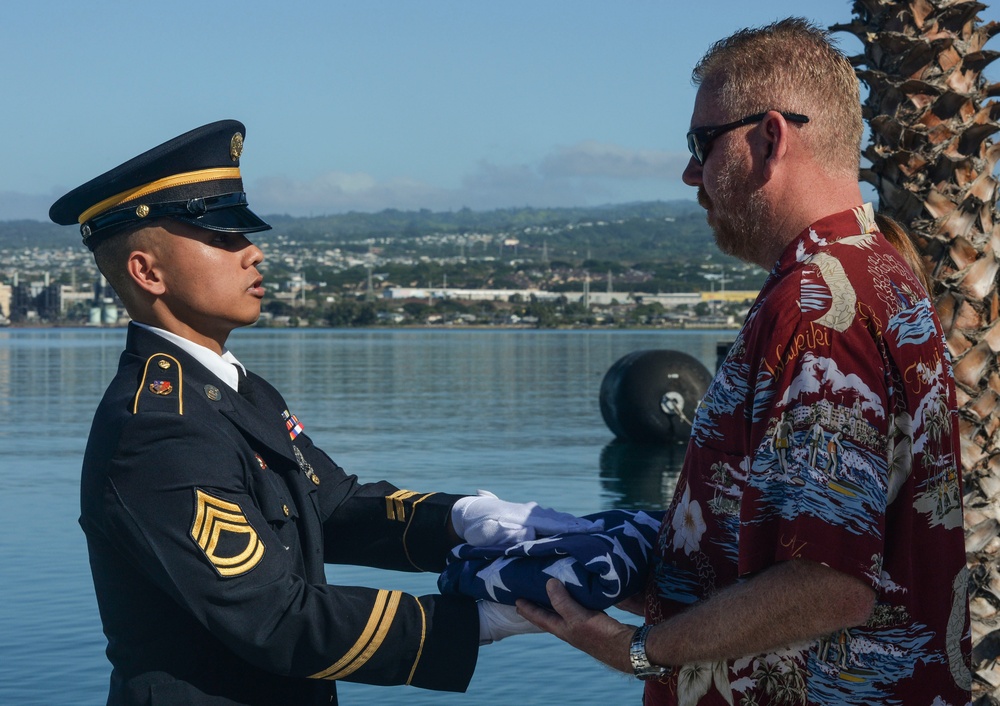 Ash scattering ceremony