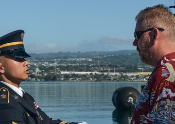 Ash scattering ceremony