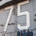 USS Harry S. Truman morning colors