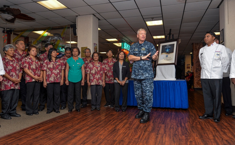 Silver Dolphin Bistro Galley five-star accreditation award ceremony