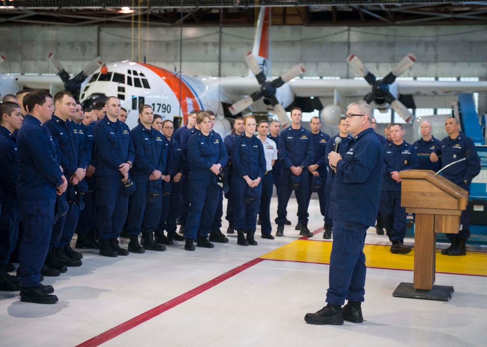 MCPOCG Steven Cantrell visits Coast Guard Base Kodiak and Air Station Kodiak