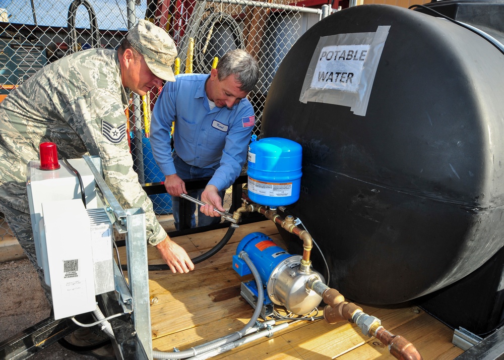355th CES creates portable water system