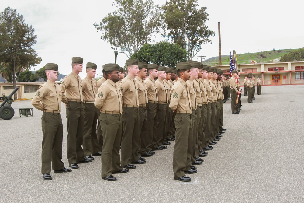 Kilo Battery 3rd Battalion, 12th Marine Regiment deactivation ceremony