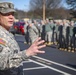 First sergeant addresses formation