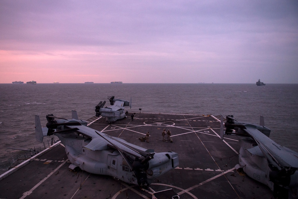USS New York activity