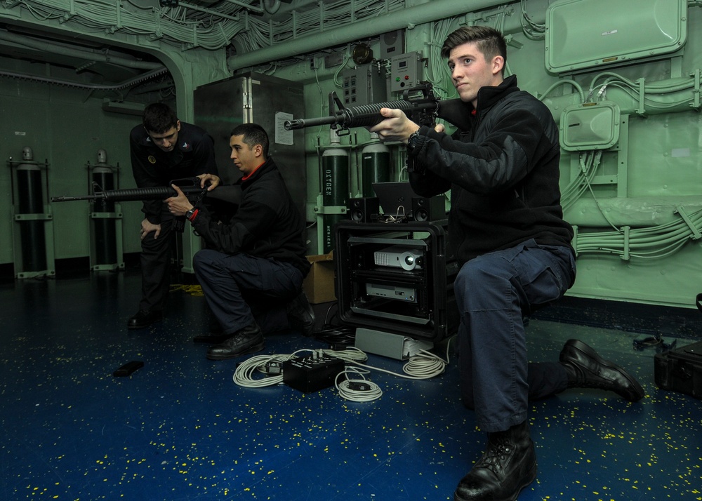 USS Bonhomme Richard weapons familiarization