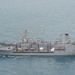 US Navy ships conduct replenishment-at-sea