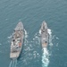 US Navy ships conduct replenishment-at-sea