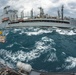 US Navy ships conduct replenishment-at-sea