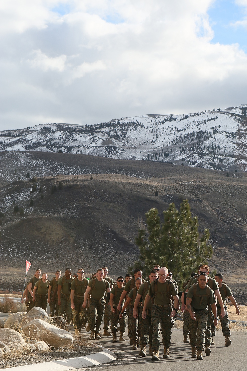 CLB-26 conducts Preparatory Hike at MWTC