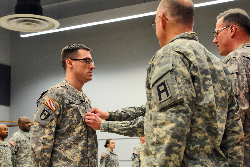 Army Reserve sergeant receives promotion from general officer