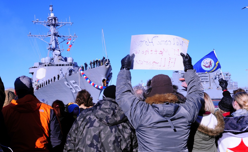 USS James E. Williams homecoming