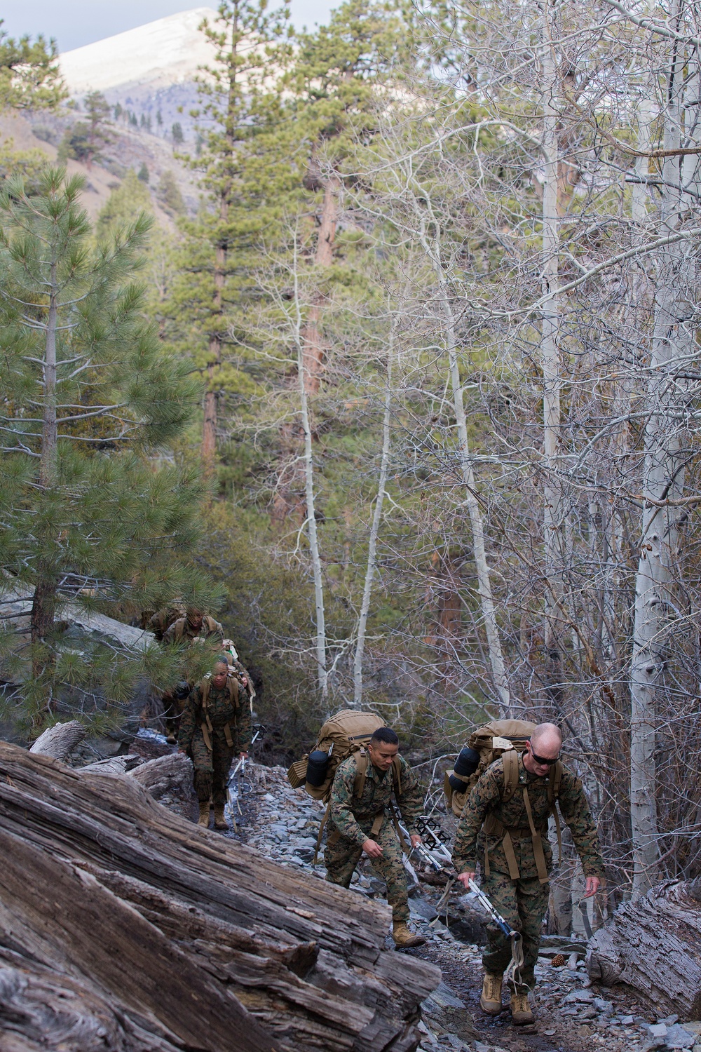 CLB-26 Marines conduct Conditioning Hike at MWTC