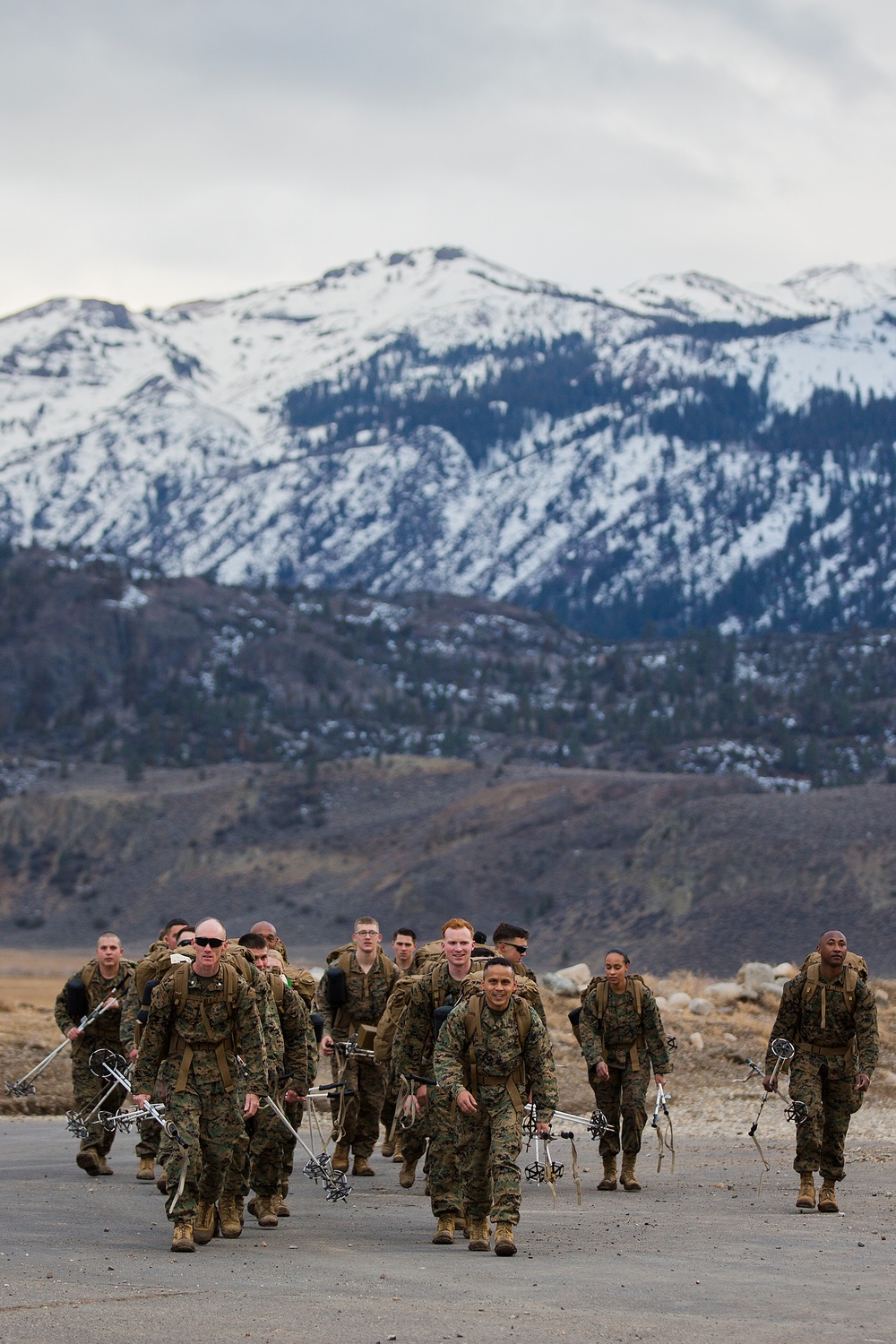 CLB-26 Marines conduct Conditioning Hike at MWTC