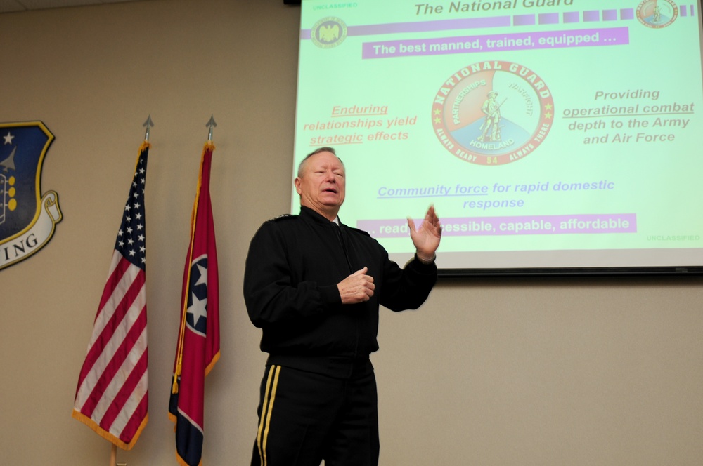 Gen. Grass visits 118th Wing in Nashville