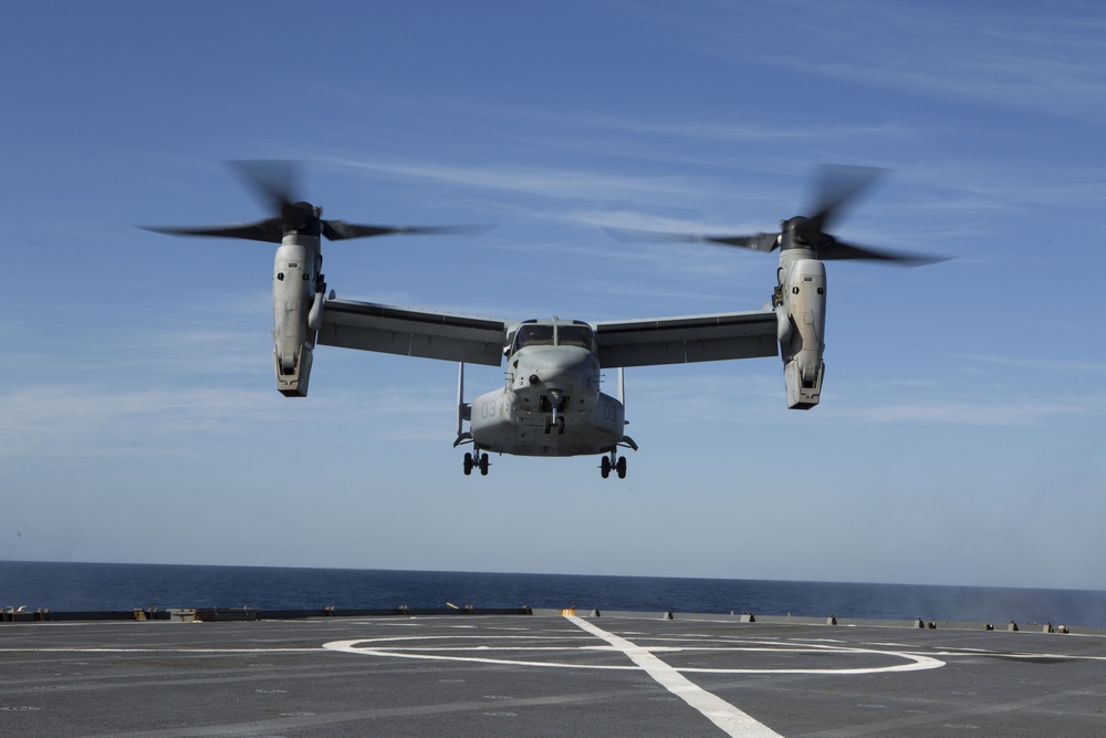 USS Fort McHenry flight operations USS Fort McHenry flight operations