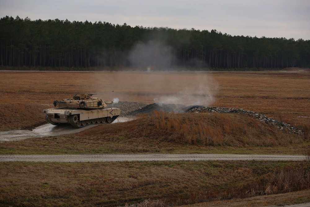 Integrated Task Force Tank Platoon unleashes firepower