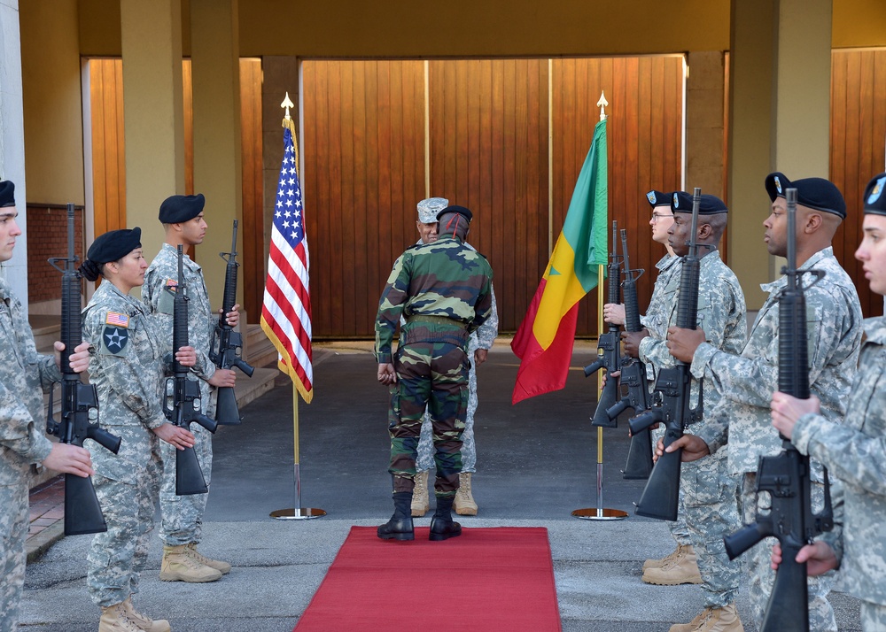 Brig. Gen. Cheikh Gueye visits at Caserma Ederle in Vicenza, Italy
