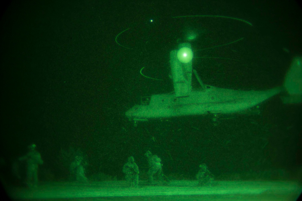 Marines hold night training for raid force