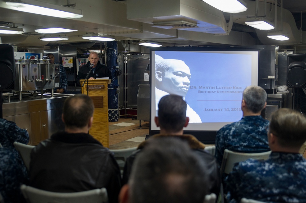 Martin Luther King Jr. Day celebration aboard USS George Washington